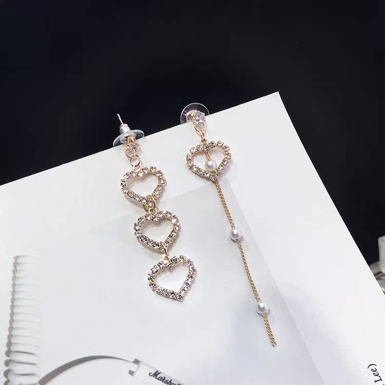 New earring with diamond heart pearl tassel|ruв категории Цифровые аксессуары, рынок электронных компонентов, переключатель/кнопка, кнопка - от Buy2taobao.com для оказания профессиональной услуги покупки агента Taobao