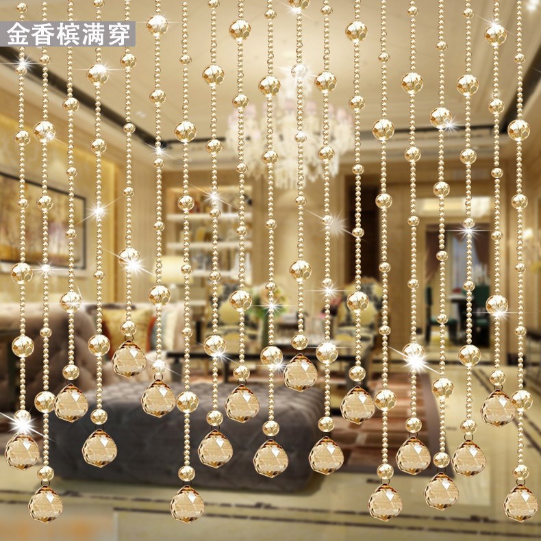 水晶珠帘门帘客厅卧室卫生间厕所玄关风水帘欧式隔断挂帘子成品在类目 居家布艺, 窗帘门帘及配件, 珠帘/挂帘中 - 来自Buy2taobao.com提供专业的淘宝代购服务