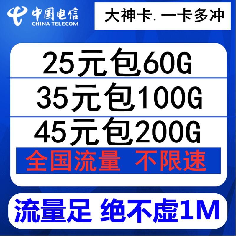 电信无限流量上网卡 手机联通纯流量上网不限速流量4g卡全国通用在类目 手机号码/套餐/增值业务, 新入网手机号套餐, 中国电信新号码套餐中 - 来自Buy2taobao.com提供专业的淘宝代购服务