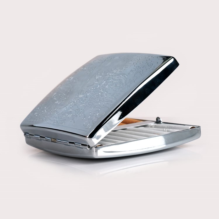 man 18 Cigarette case Cigarette case Dragon Sihai fragrance Metal semi-automatic Smoke clip Smokingin the ZIPPO/Swiss Army Knife/Glasses , Smoking , Cigarette case category - from Buy2taobao.com to provide professional Taobao agent buy service