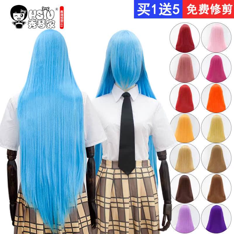 秀琴家100cm1米彩色纯白黑长直发女Cosplay动漫万用假发Coser假毛|ruв категории плесень играть/Аниме/вокруг/cos/настольные игры, Косплей одежды/реквизит/услуги, Косплей аксессуары/реквизит/кукла одежды - от Buy2taobao.com для оказания профессиональной услуги покупки агента Taobao