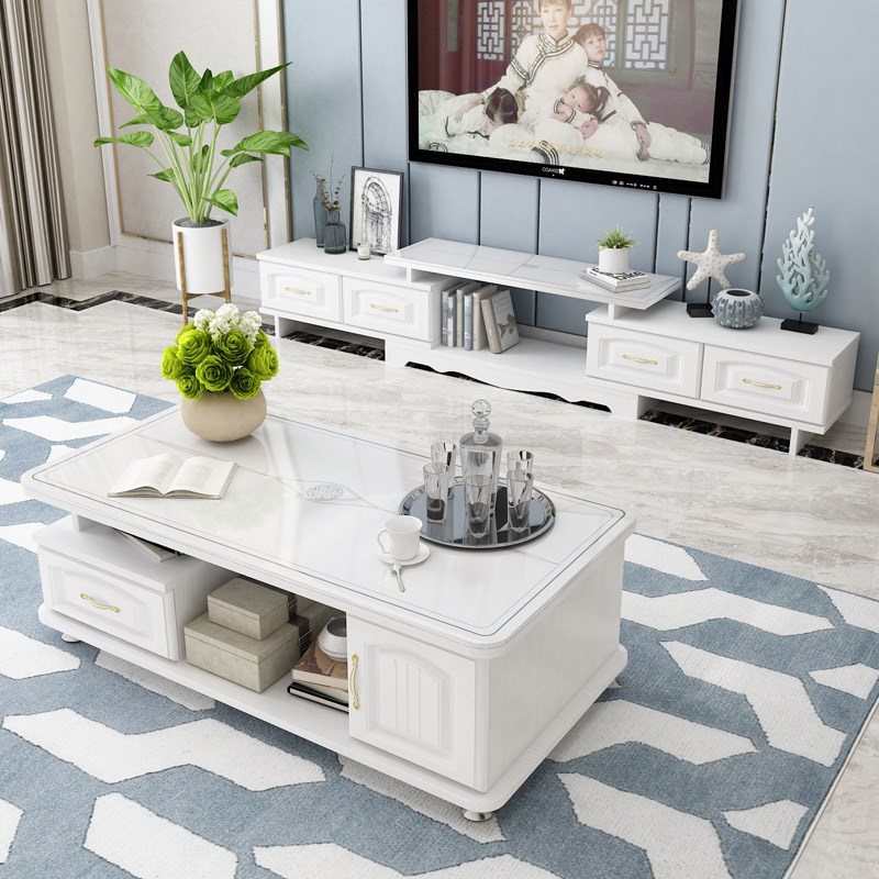 European style Toughened glass tea table Simplicity a living room Small apartment tea table TV cabinet combination household originality Tea tablein the Residential furniture , Categories , Tea table category - from Buy2taobao.com to provide professional Taobao agent buy service