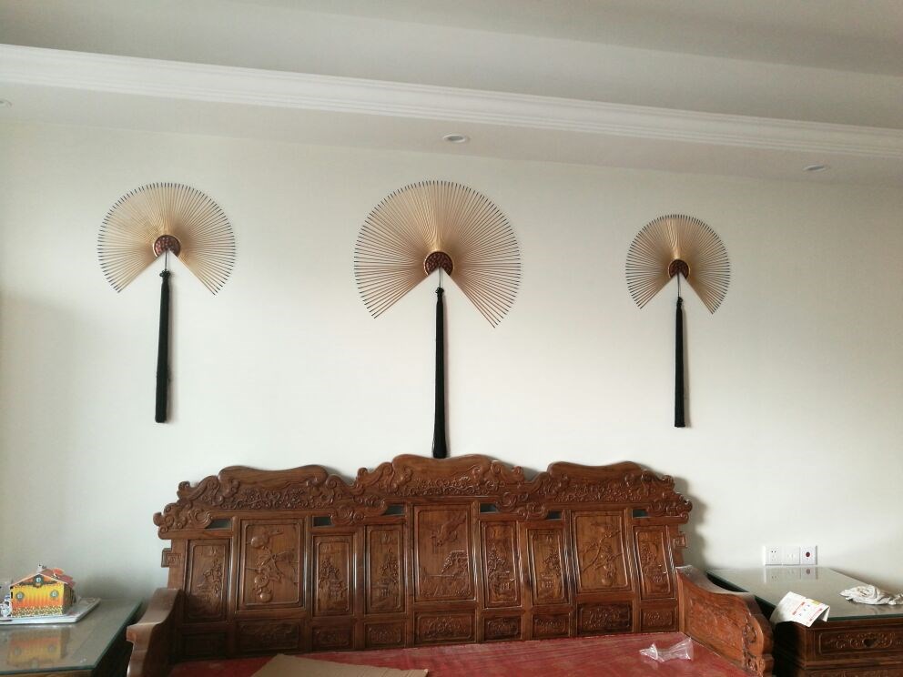 Cheap Iron art Wall decoration Chinese style Wall hangings originality Sector ornament a living room background Wall Pendant Entrance metopein the Home accessories , Mural category - from Buy2taobao.com to provide professional Taobao agent buy service