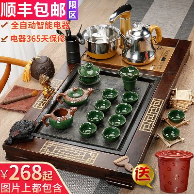 紫砂功夫茶具套装家用简约喝茶杯茶壶茶道茶台全自动实木茶盘在类目 餐饮具, 茶具, 功夫茶具中 - 来自Buy2taobao.com提供专业的淘宝代购服务