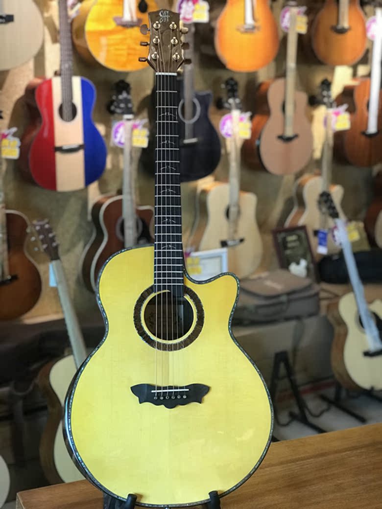 Seven dance music John manual guitar yohnhow AC-24 Spruce gold Sandalwood Full single guitarin the Musical Instruments/Guitar/Piano/Fitting , Western musical instruments , Western stringed instruments , Guitar-Acoustic Guitar category - from Buy2taobao.com to provide professional Taobao agent buy service