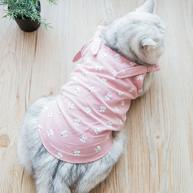 网红猫咪衣服夏季薄款小猫夏装防掉毛猫猫可爱春夏无毛猫加菲夏天|ruв категории животное/Животное питание и принадлежностей, одежды и аксессуаров для домашних животных, домашний костюм/плащ - от Buy2taobao.com для оказания профессиональной услуги покупки агента Taobao