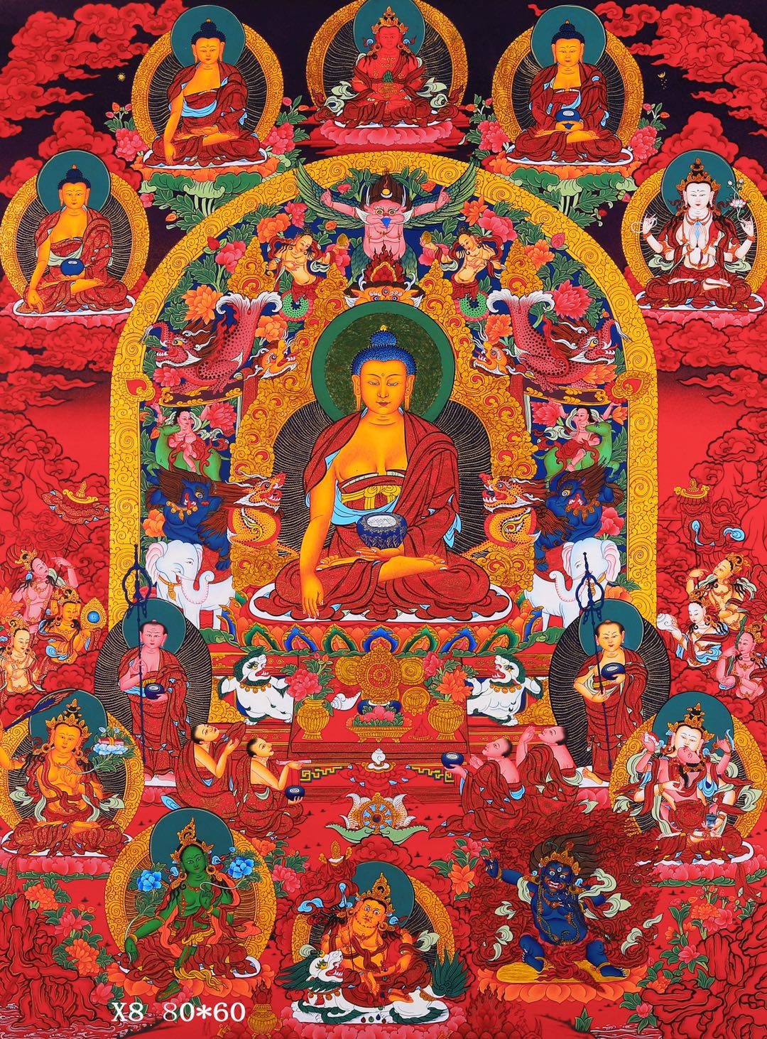 Thangka Tibet Hand drawn Nepal Pure handwork Sakyamuni>Decorative painting a living room Entrance Town house Thangkain the Home accessories , Decorative painting , Modern decorative painting category - from Buy2taobao.com to provide professional Taobao agent buy service