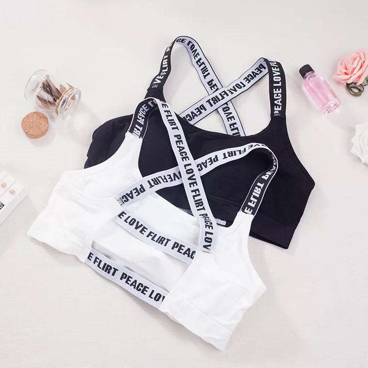 Explosive money ventilation english letter Shoulder strap Parallel bars Beautiful back Wrap chest camisole undergarment covering the chest and abdomen Emptied motion vestin the Lingerie/Men's underwear/Tracksuit , Bra category - from Buy2taobao.com to provide professional Taobao agent buy service