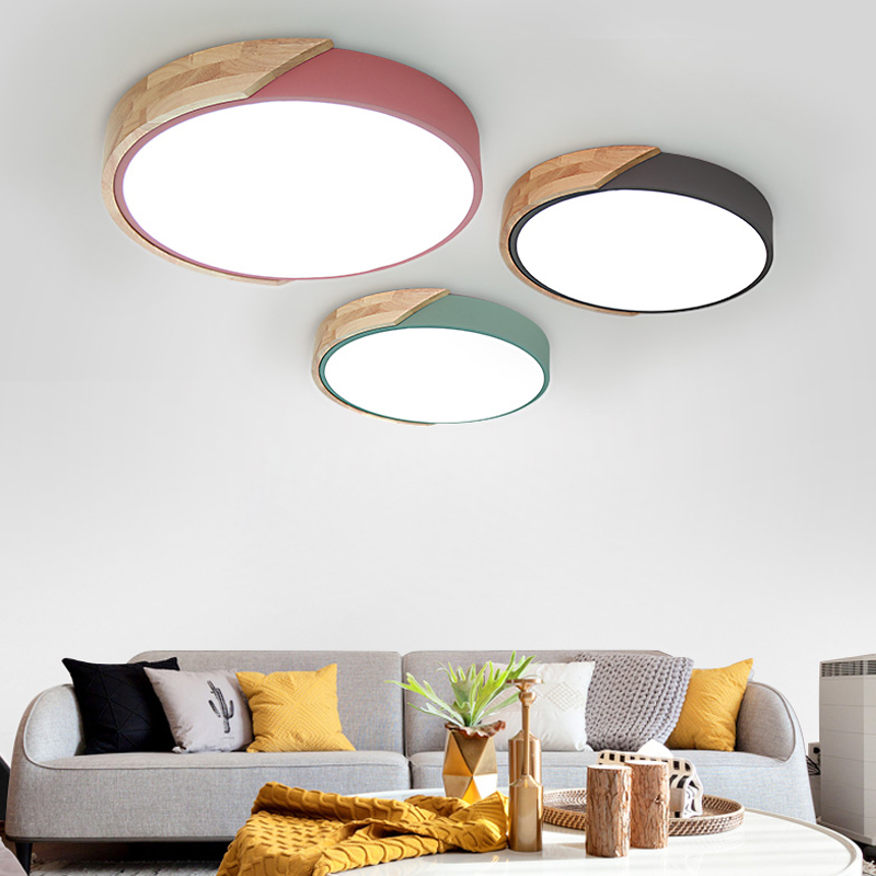 Modern minimalist ultrathin Macaroon Ceiling lamp Study Living room lights bedroom balcony Aisle Northern Europe Tricolor Dimmingin the Decoration main material , Lamps , Ceiling category - from Buy2taobao.com to provide professional Taobao agent buy service