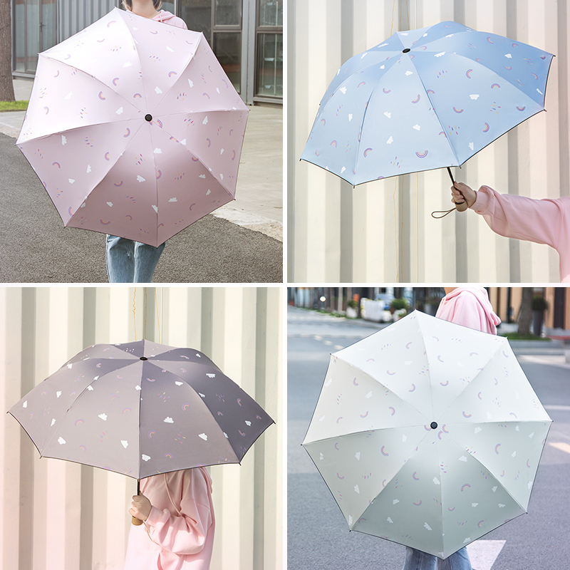 Hearts ins Sen family originality personality Funny lovely Retro Simplicity Umbrella Same item Net Red Umbrellain the Home Daily , Umbrella/Rain gear/Rain/Moistureproof , Umbrella category - from Buy2taobao.com to provide professional Taobao agent buy service