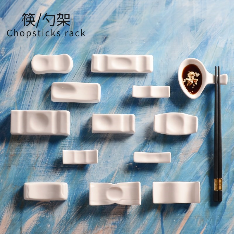 清新酒店主妇放筷子的架子餐具托汤匙托创意筷子垫饭店白色勺子架|ruв категории посуда, посуда, посуда./стойка - от Buy2taobao.com для оказания профессиональной услуги покупки агента Taobao