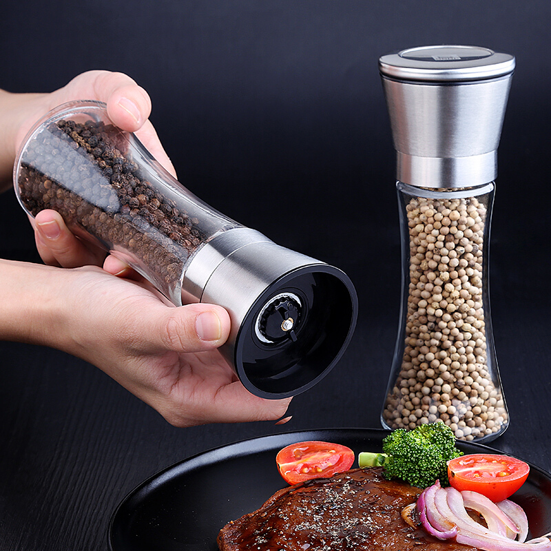 Stainless steel Pepper Grinder Manual Ceramic core black pepper Sichuan Pepper pepper Adjustable thickness Casterin the Kitchen/Cooking utensils , Kitchen Gadgets/Kitchen storage , Storage jars/Kitchen storage containers , Seasoning bottles category - from Buy2taobao.com to provide professional Taobao agent buy service