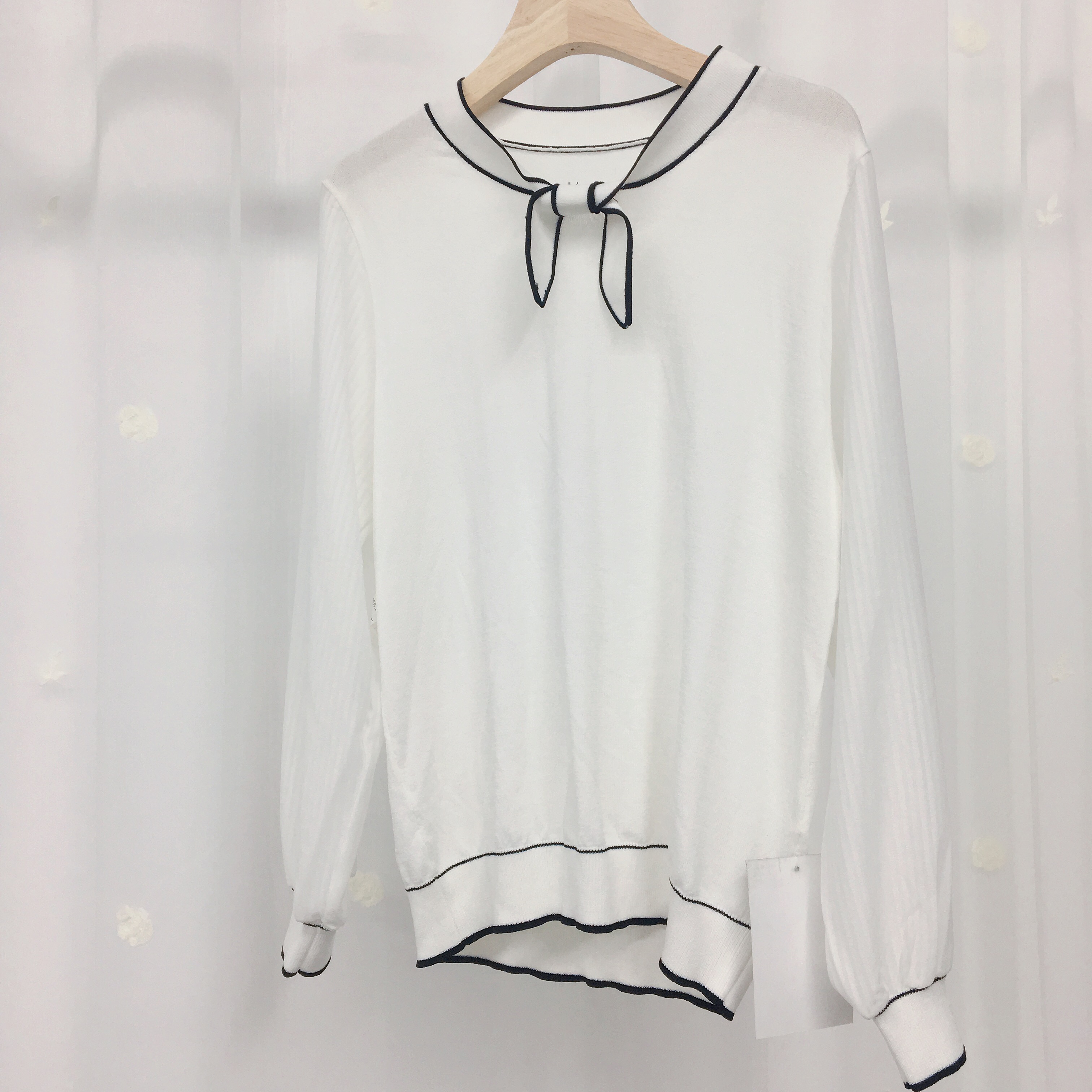 QNY Flax bow Pullover #A05in the Women's clothing/Boutique , T-shirt category - from Buy2taobao.com to provide professional Taobao agent buy service
