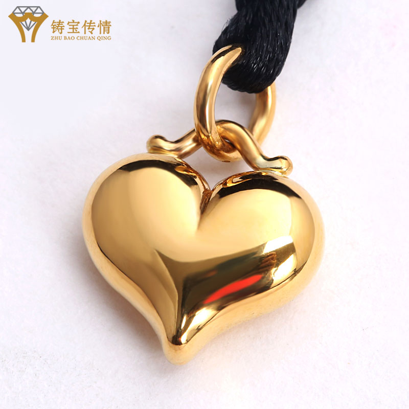 999足金时尚小桃心吊坠女 18k黄金实心简约锁骨链项链挂坠男正品在类目 珠宝/钻石/翡翠/黄金, 黄金首饰(新), 颈饰中 - 来自Buy2taobao.com提供专业的淘宝代购服务