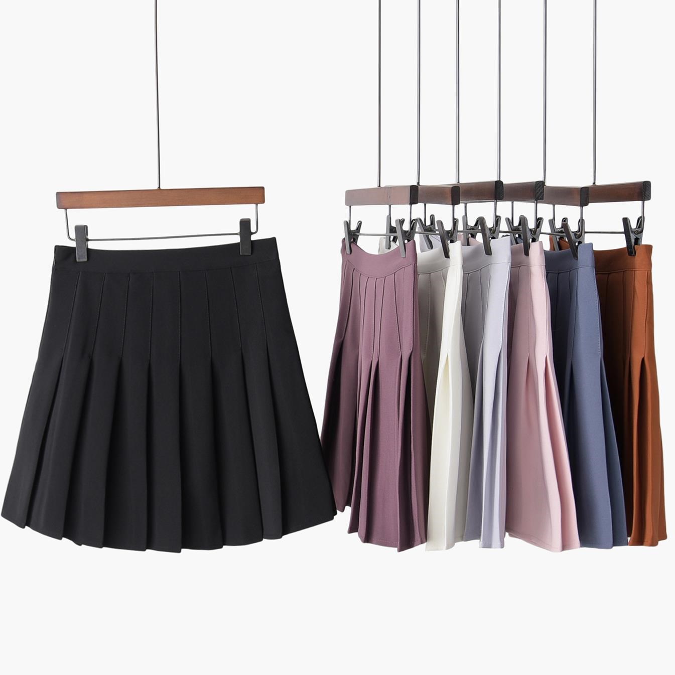 laid a word skirt pleated skirt short skirt high waist sk在類目 女裝/女士精品, 半身裙中 - 來自Buy2taobao.com提供專業的淘寶代購服務