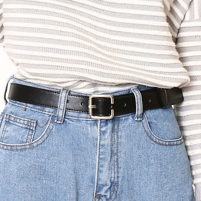 皮带女士男士牛皮腰带gg双g裤带复古仿铜扣牛仔裤装饰窄细腰封