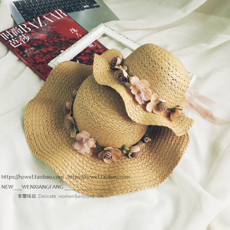 Parent-child cap girl Straw hat summer Sunscreen Foldable Visor Fisherman Bucket hats lady Hat children Beach hatin the Children/Baby/Family fitted , Hat/Muffler/Masks/Gloves/Earmuffs/Booties , Hat category - from Buy2taobao.com to provide professional Taobao agent buy service