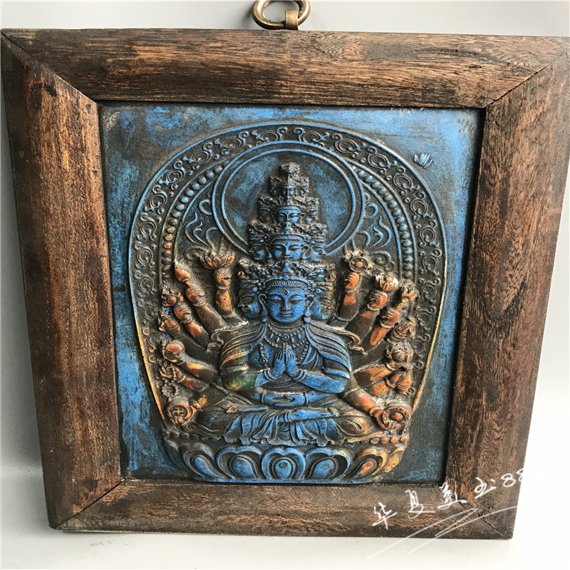仿古玩杂项玉石实木框绿松石瓷板画装饰挂画中堂屏风壁画观音千手在类目 家居饰品, 装饰画, 现代装饰画中 - 来自Buy2taobao.com提供专业的淘宝代购服务