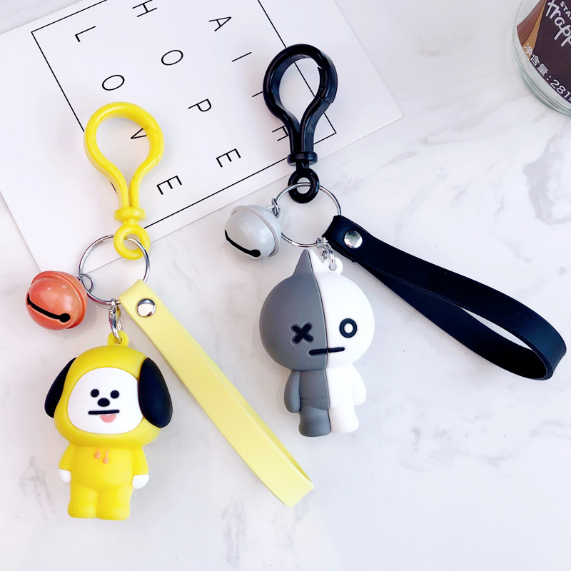 韩国可爱防弹少年团公仔包包挂件女创意卡通滴胶钥匙链在类目 箱包皮具/热销女包/男包, 箱包相关配件中 - 来自Buy2taobao.com提供专业的淘宝代购服务