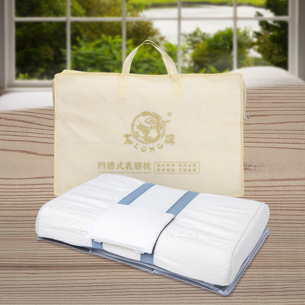 Long's Cervical Pillow Dragon brand health pillow groove massage Latex pillow Height adjust pillowin the Bedclothes , Pillow/Pillow/Pillow/Cervical pillow category - from Buy2taobao.com to provide professional Taobao agent buy service