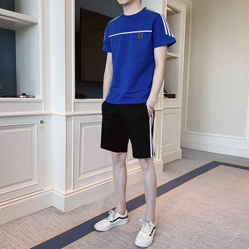 男装夏天运动套装男短裤两件套男士短袖t恤运动服休闲裤宽松裤子|ruв категории Мужская одежда, костюм, досуг, спортивный костюм - от Buy2taobao.com для оказания профессиональной услуги покупки агента Taobao