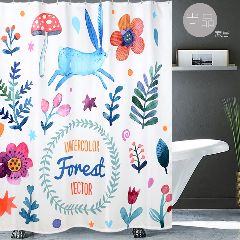 Jane Europe TOILET Curtain fabric suit thickening Curtain Shower Room Cartoon curtain Curtain child Partition curtain Free punchin the Family/Personal Cleaning Tools , Sanitary appliances/Bathroom accessories , Shower Curtains category - from Buy2taobao.com to provide professional Taobao agent buy service
