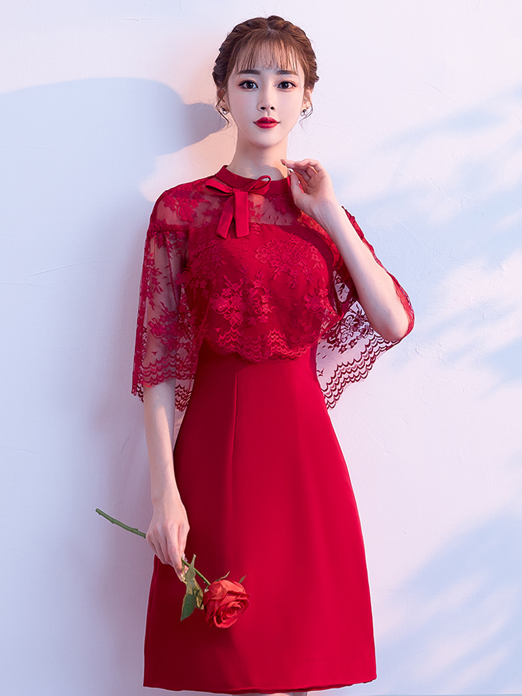Toast the bride dress 2019 Spring modern marry new pattern have cash less than that is registered in the accounts Little Appreciation Banquet gules Evening dressin the Women's clothing/Boutique , Wedding/Cheongsam/Formal dress , Formal dress/Evening category - from Buy2taobao.com to provide professional Taobao agent buy service