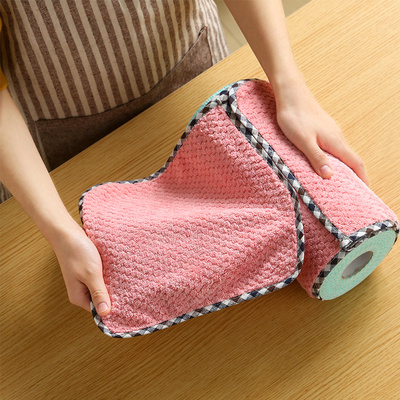 洗碗布吸水不掉毛抹布竹纤维去油洗碗巾家用懒人厨房用品家务清洁