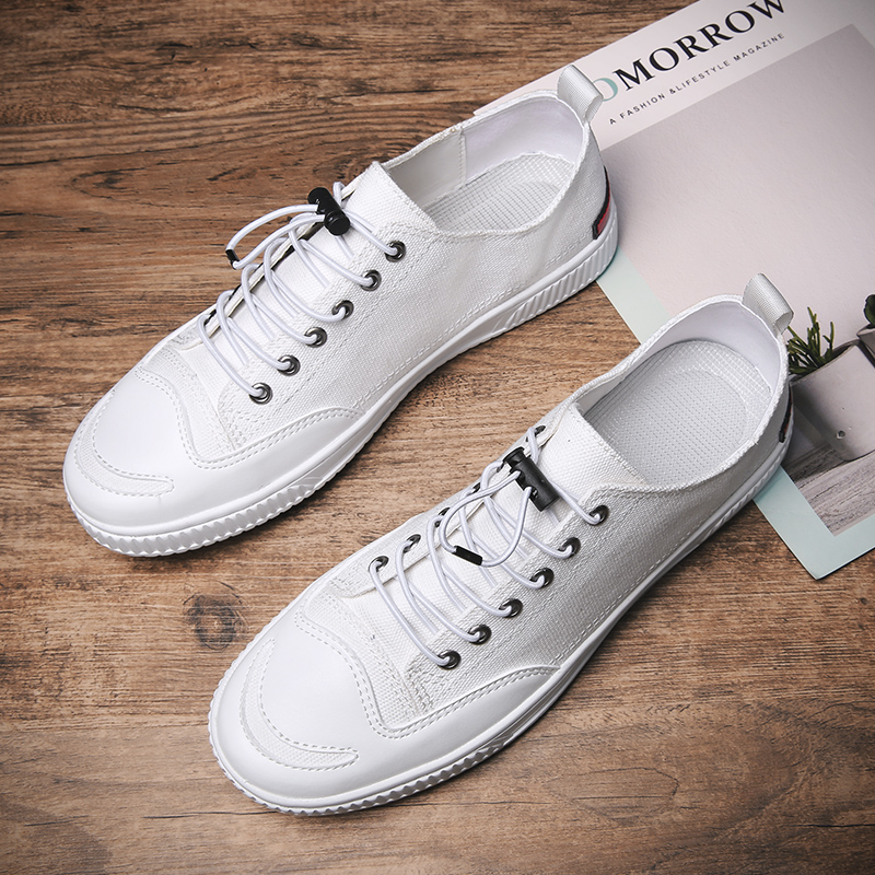A pedal canvas shoe Korean Edition Versatile Trend Men's Shoes summer Trendy shoes ventilation White shoes student leisure time skate shoesin the Men's Shoes, Canvas shoes category - from Buy2taobao.com to provide professional Taobao agent buy service