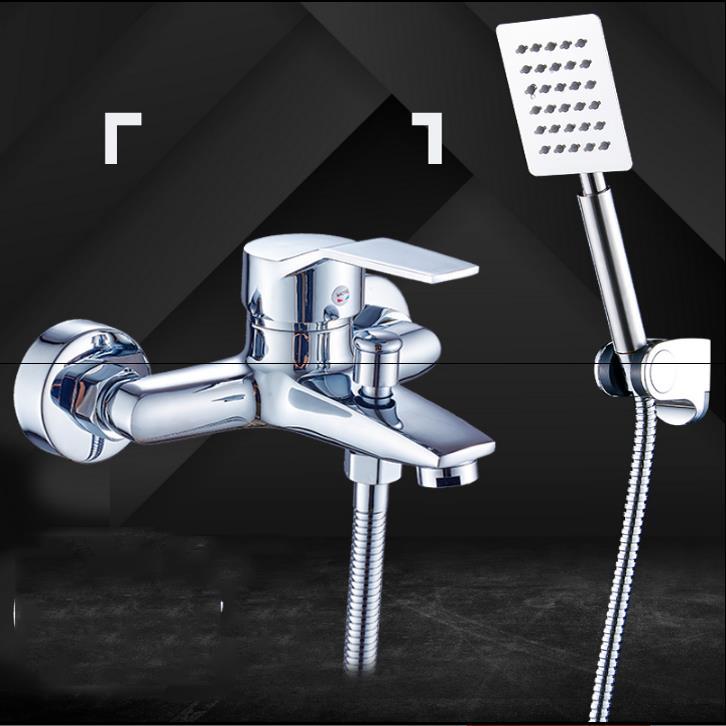Dark outfit shower Triplet suit Shower Room Water mixing valve Bathtub faucet All copper Hot and cold simple and easy Flower sprinkling Shower Faucetin the Decoration main material , Toiletries , Bathroom faucet , Shower faucet(Set) category - from Buy2taobao.com to provide professional Taobao agent buy service