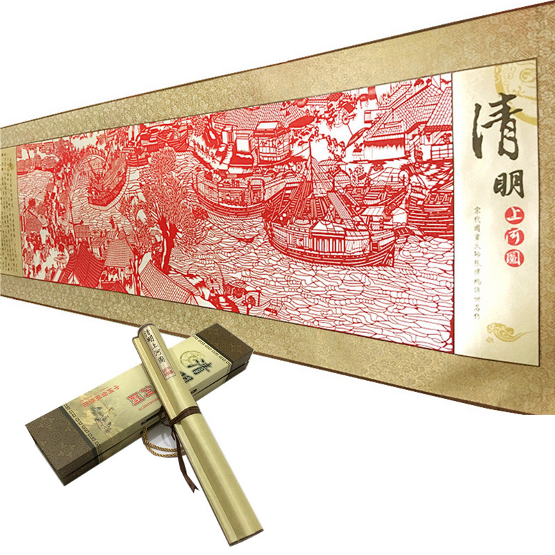 包邮长2米清明上河图剪纸画轴中国风特色出国礼品送老外外事礼品在类目 特色手工艺, 地区民间特色手工艺, 剪纸中 - 来自Buy2taobao.com提供专业的淘宝代购服务
