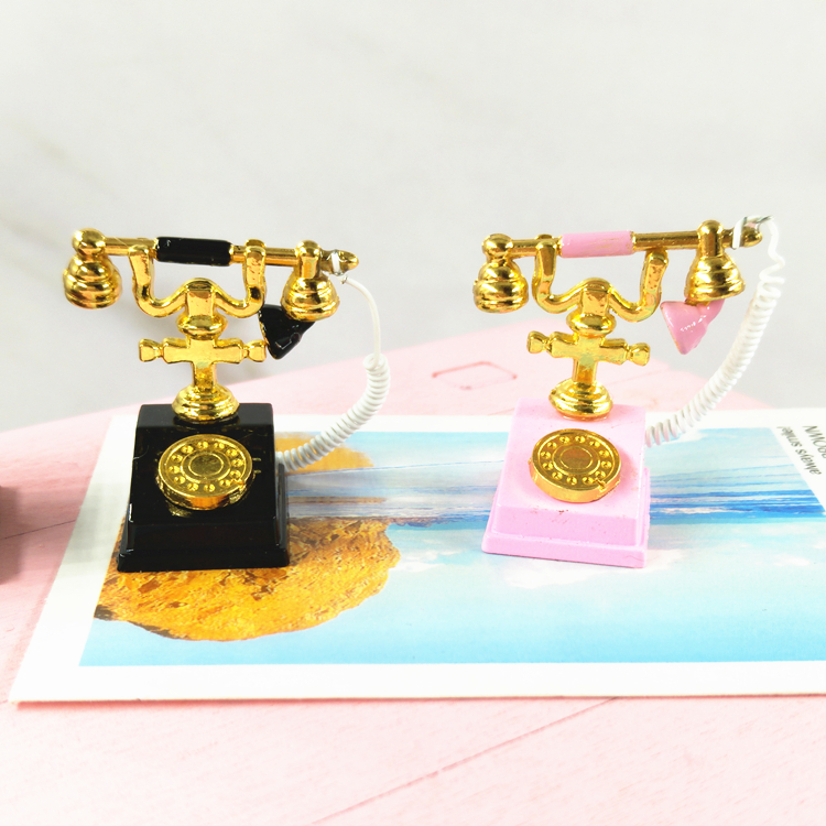 rabbit Mini Retro Telephone Landline Bjd Barbie Bush Miniature world pocket Model a doll partsin the Toy/Childs/Puzzle/Building block/Model , Doll/Fitting category - from Buy2taobao.com to provide professional Taobao agent buy service