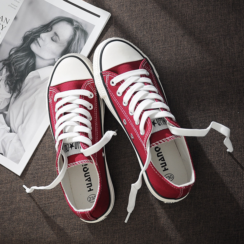 Global canvas shoe Korean Edition Harajuku ulzzang student Versatile White shoes Retro Harbor Wind Street beat ins skate shoesin the Women's Shoes, Canvas shoes category - from Buy2taobao.com to provide professional Taobao agent buy service