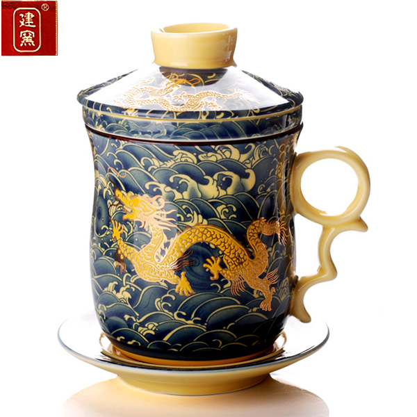 Taiwan Jian tea quality goods Golden Dragon 3342 teacup Ceramic cup Office Cup tea set ceramicsin the Tableware , Cup/Cups/Kettle , Mug category - from Buy2taobao.com to provide professional Taobao agent buy service
