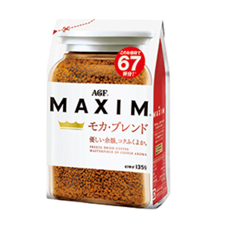 日本进口AGF maxim马克西姆 速溶黑咖啡粉纯咖啡135g袋装在类目 咖啡/麦片/冲饮, 速溶咖啡/咖啡豆/粉, 速溶咖啡中 - 来自Buy2taobao.com提供专业的淘宝代购服务