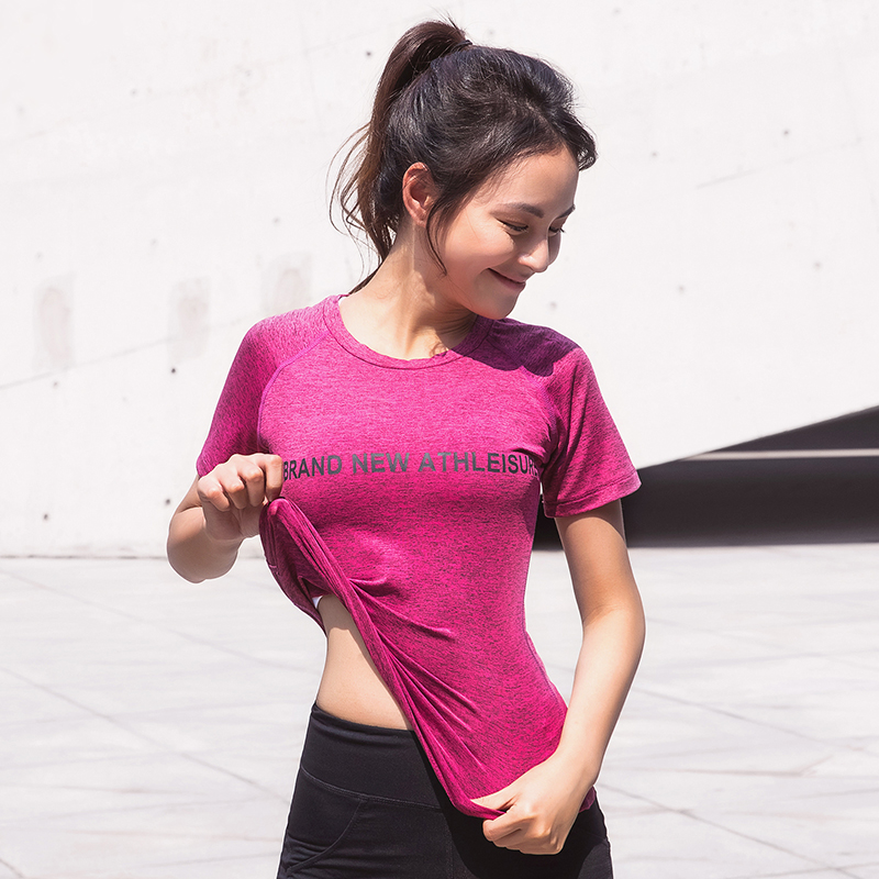 summer Quick drying motion T-shirt Short sleeved Bodybuilding jacket Self cultivation Show thin letter Sweat ventilation run Training clothesin the Sportswear/Casual Clothing , Fitness Apparel , Fitness clothing category - from Buy2taobao.com to provide professional Taobao agent buy service