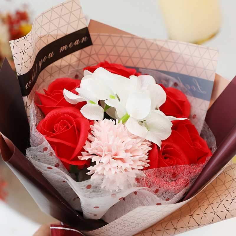 Soap Bouquet of flowers mom Mother's Day gift practical Confidante Colleague staff customer Moving girl student A birthday presentin the Festive supplies/Gift , Gift ideas , Soap flower category - from Buy2taobao.com to provide professional Taobao agent buy service