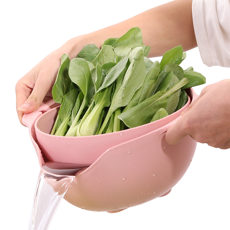 multi-function Plastic household kitchen Leach basket double-deck Vegetables Artifact a living room Fruit bowl originality Drain Basinin the Tableware , Tableware , Fruit bowl/Fruit plate/Hamper category - from Buy2taobao.com to provide professional Taobao agent buy service