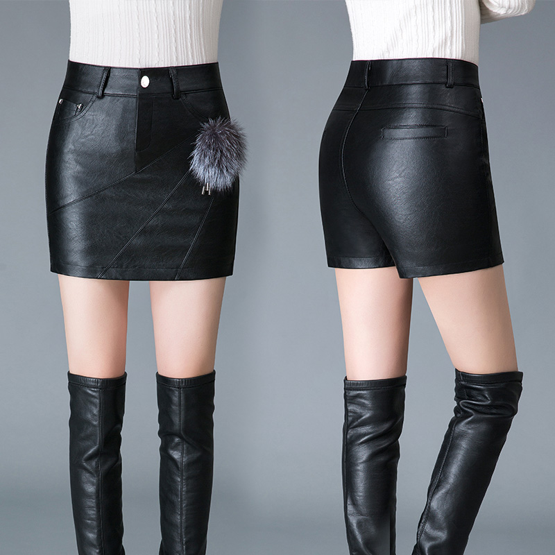 Lederhosen female 2019 spring clothes trousers new pattern Panties Primer Culotte Paige Show thin pu shorts Boots pantsin the Women's clothing/Boutique , Large size women category - from Buy2taobao.com to provide professional Taobao agent buy service