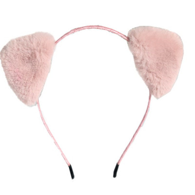 韩国毛绒猫耳朵发箍大象耳朵发卡芝麻街大眼睛头箍宽边压发发饰品