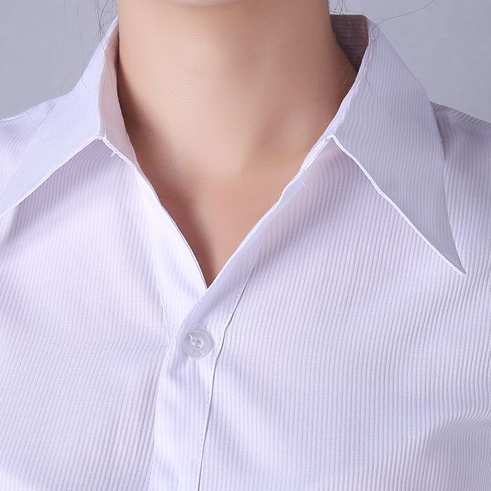 女装白衬衫短袖工作服正装修身长袖大码工装条纹粉色衬衣OL棉在类目 女装/女士精品, 衬衫中 - 来自Buy2taobao.com提供专业的淘宝代购服务
