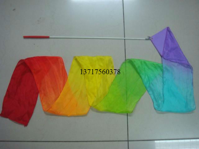 Customized Real silk Colorful Dance ribbons/Dance props/long 2m Colored silk children Ribbonsin the Sports/Yoga/Fitness/Fans supplies , Dance/Aerobics/Gymnastics , Gymnastics , Gymnastics props category - from Buy2taobao.com to provide professional Taobao agent buy service