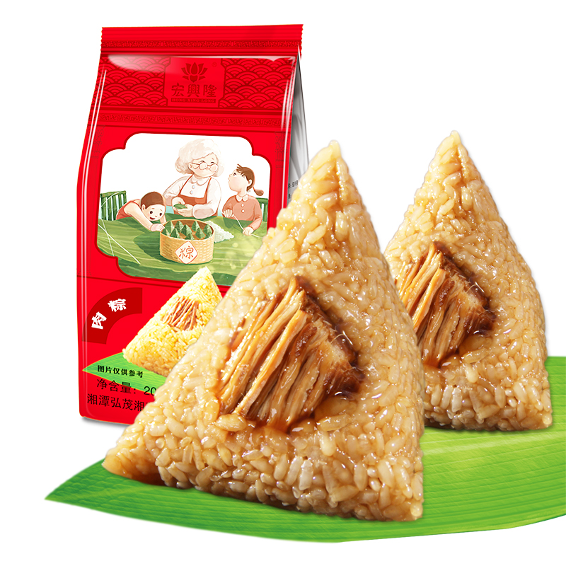 宏兴隆肉粽手工粽子100g*2只散装真空包装早餐粽子食品|msdalam kategori beras/Utara-Selatan barangan kering/perasa, makanan segera yang mudah, ladu - dari Buy2taobao.com untuk memberikan perkhidmatan ejen Taobao profesional membeli