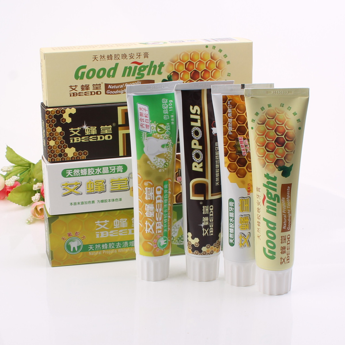 【特价】艾蜂堂天然蜂胶牙膏去渍增白抗过敏护龈防蛀早晚4支在类目 洗护清洁剂/卫生巾/纸/香薰, 洗发沐浴/个人清洁, 口腔护理, 牙膏中 - 来自Buy2taobao.com提供专业的淘宝代购服务