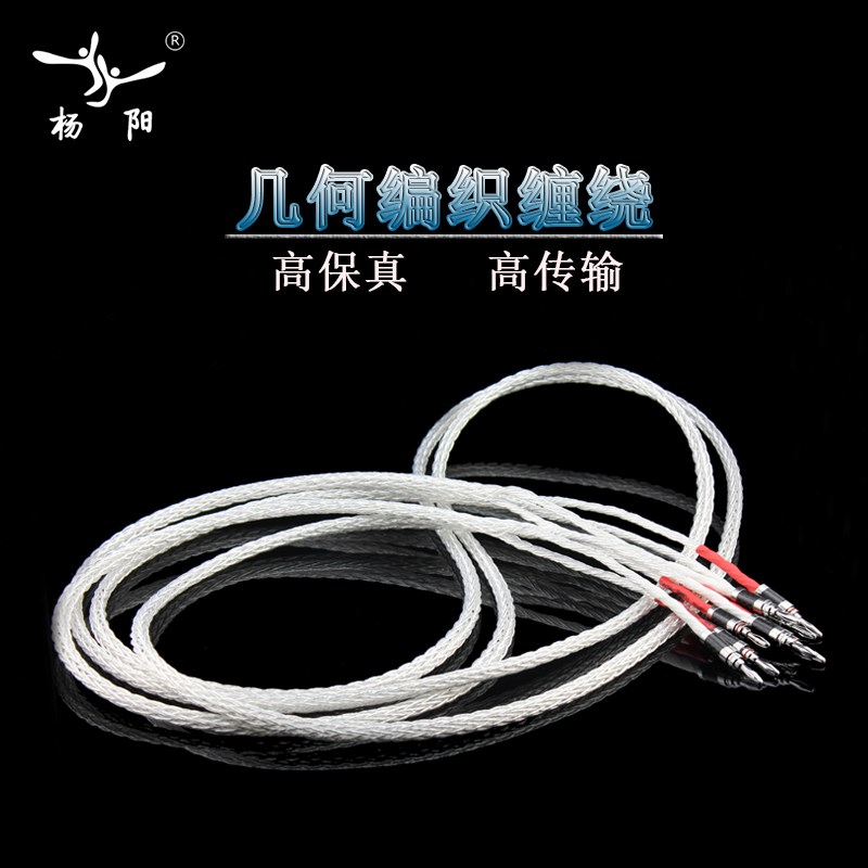 台湾发烧级主音箱线7N单晶铜镀银HiFi音响喇叭线接香蕉头Y插|ruв категории видео электрических приборов, видео бытовой арматура, катанки - от Buy2taobao.com для оказания профессиональной услуги покупки агента Taobao