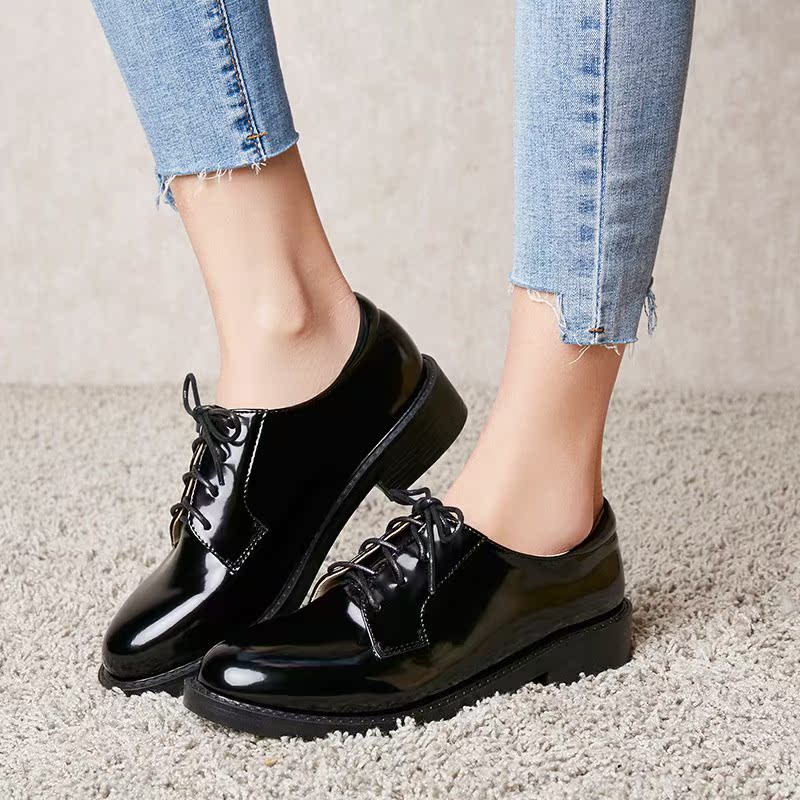 spring and autumn 2019 new pattern Europe and America Single shoes Frenum England Round leather shoes College wind With crude Soft leather Largein the Home Daily , Shoes Accessories , Insole category - from Buy2taobao.com to provide professional Taobao agent buy service
