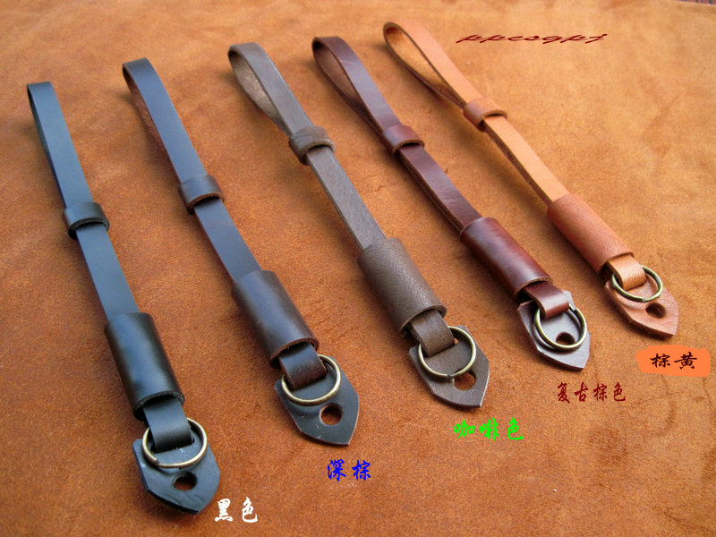 \Hand-made The first layer cowhide Camera wrist strap genuine leather SLR Cameras Wrist Rope Multicolorin the 3C Digital Accessories, SLR/Single-camera accessories , Fuselage attachments , Camera wrist strap category - from Buy2taobao.com to provide professional Taobao agent buy service
