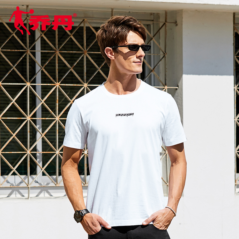 Jordan men's wear motion 2019 summer new pattern knitting Short sleeved T-shirts T-shirt man pure cotton leisure time jacketin the Sportswear/Casual Clothing , Sports T-shirt category - from Buy2taobao.com to provide professional Taobao agent buy service