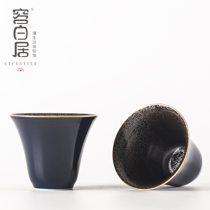 容白居 景德镇陶瓷品茗杯霁蓝品杯银斑主人杯瓷茶杯功夫茶道单杯在类目 餐饮具, 茶具, 茶杯中 - 来自Buy2taobao.com提供专业的淘宝代购服务