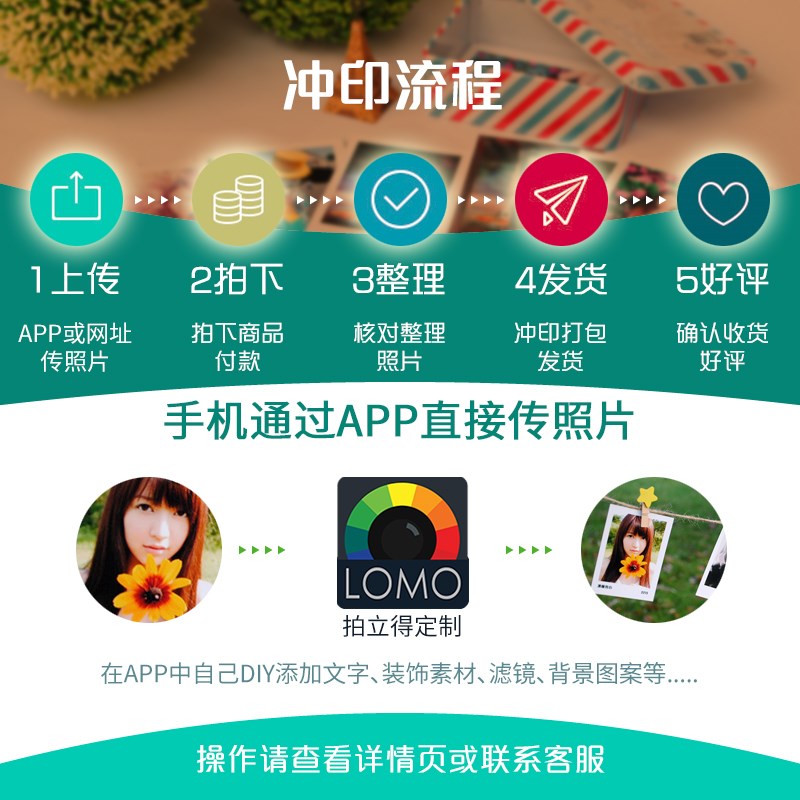 洗冲印拍立得冲印打印照片lomo手机钱包洗相片晒刷3寸50张非冲洗在类目 个性定制/设计服务/DIY, 照片冲印中 - 来自Buy2taobao.com提供专业的淘宝代购服务